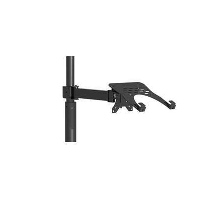 TV Monitor floor mobile stand black marble base-vesa 100 floor stand