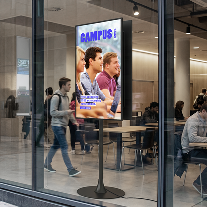 TV Signage Floor Stand – Single or Back-to-Back Display | MTESF02