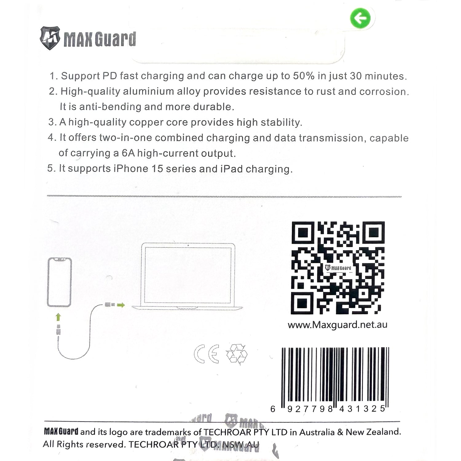iphone lightning charging cable 60w 2m mc02