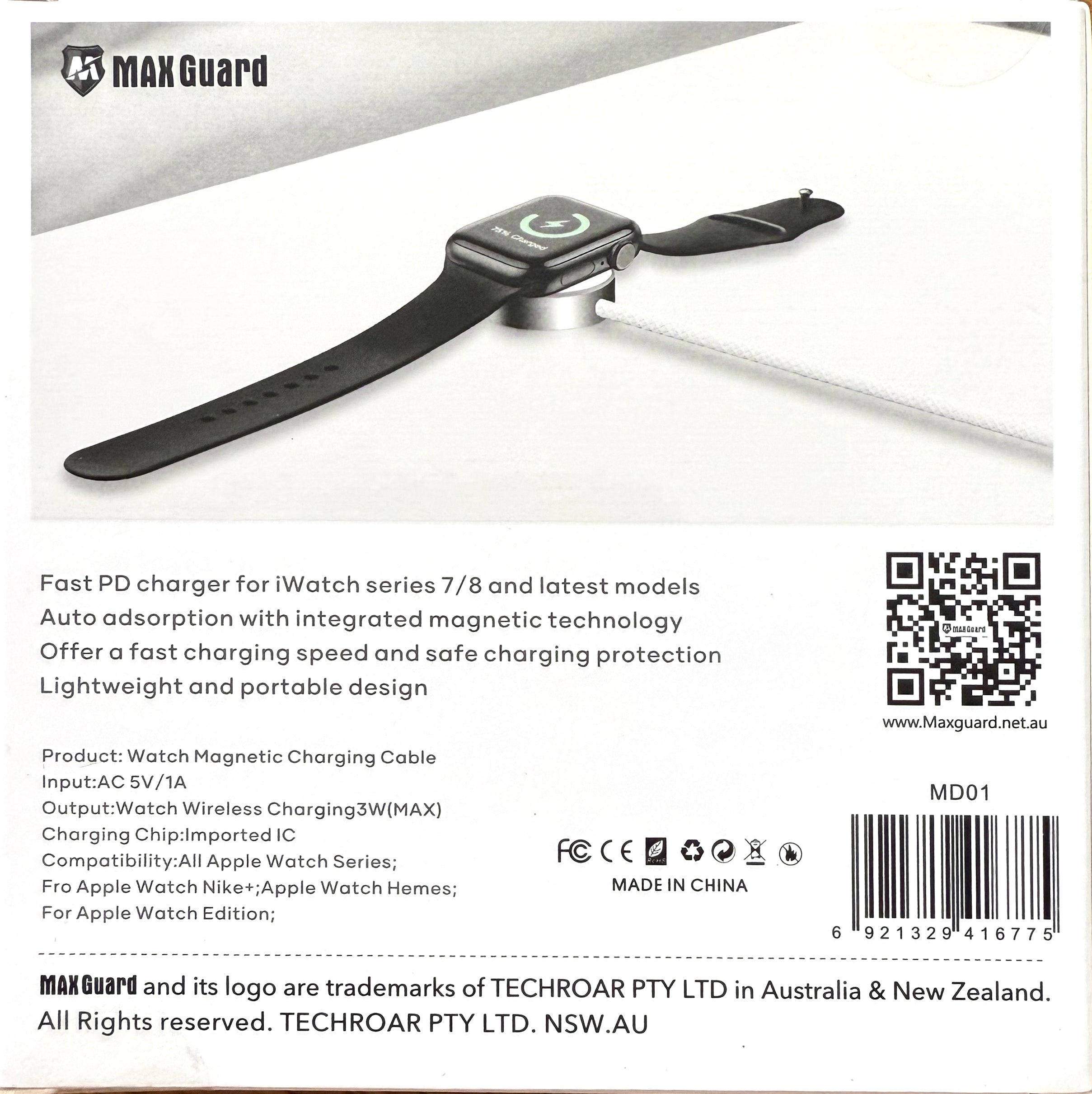 iwatch fast charging cable magnetic md01 1m