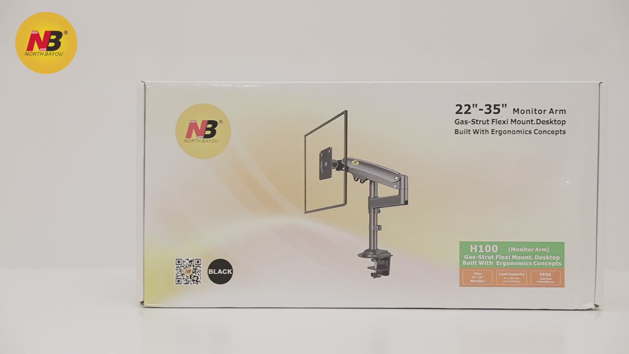 NEW Series NB H100 Desktop Monitor Arm 22"-35" up to 12kg