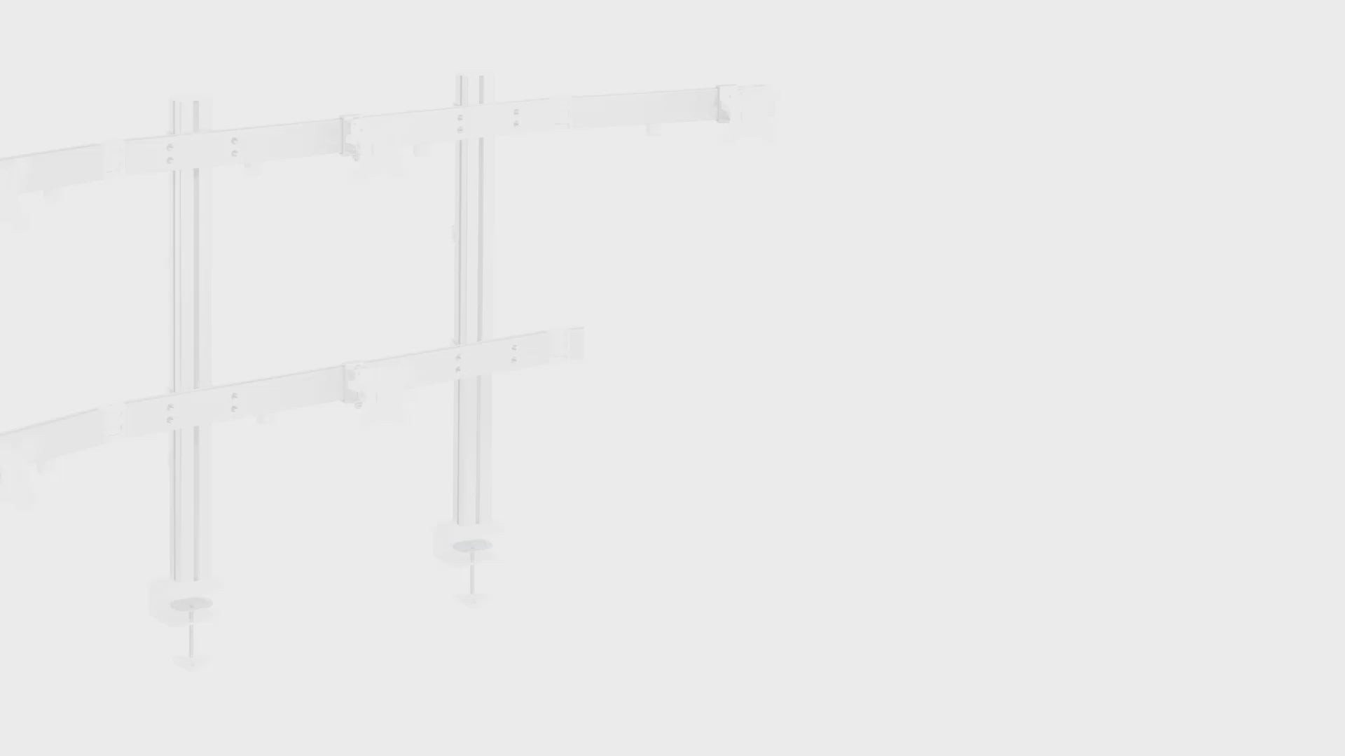 Load video: Multi Display Aluminum Monitor Arms 6 screens