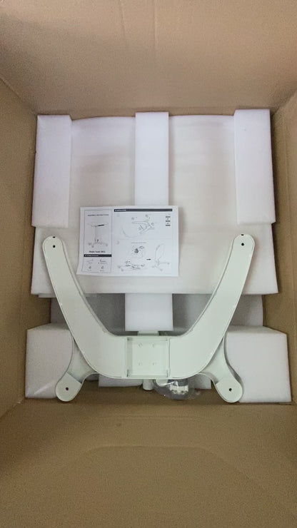 Mobile Work Station WHEELY Sit Stand Desk Foldable Timber Look Desktop 680X535MM FA106lwoow