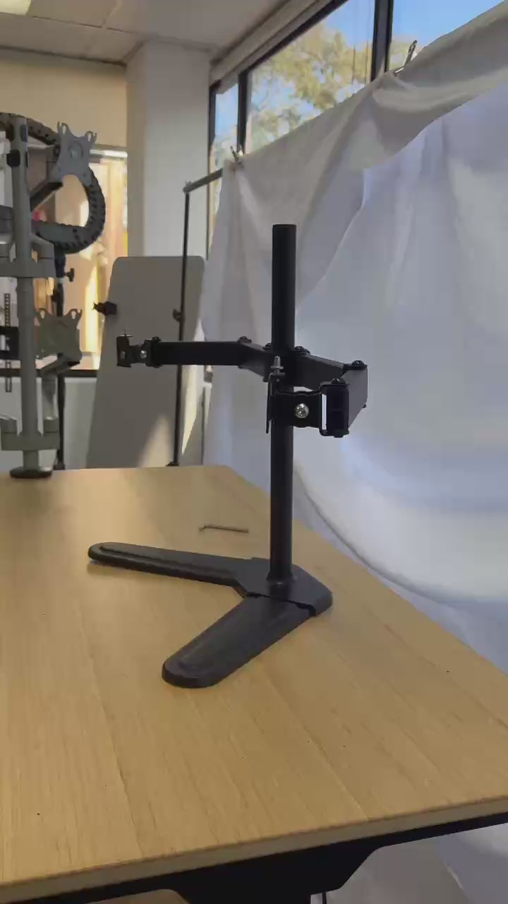 Load video: Vbase dual Monitor Desk Mount stand rotation 10 to 32 inch dz18