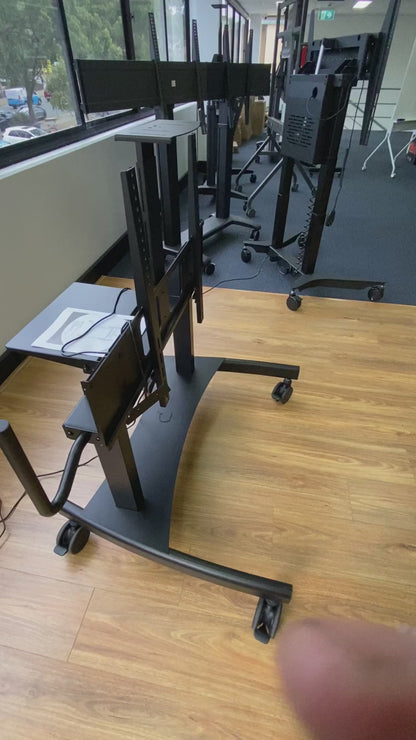 TW50 Electric Vertical Lift Touch Screen Tv Mount in Black Extra low 750mm