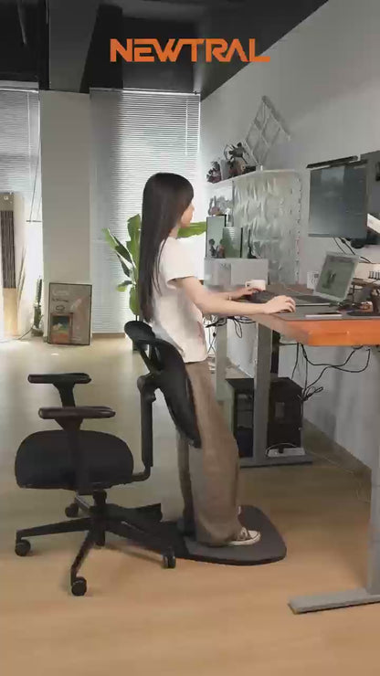 Standing-Mate Office Chair Multi-Position Mesh with Retractable Standing Mat Ergonomic