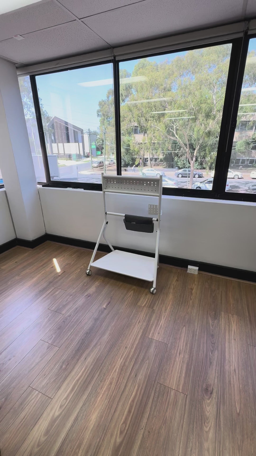 Load video: SteelRoll Mobile Tv Trolley Stand AGT80