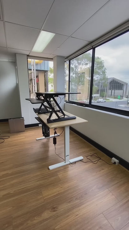 Sit Stand Desk Adjustable Riser Ergonomic Work Station 1200x590mm GLD07L