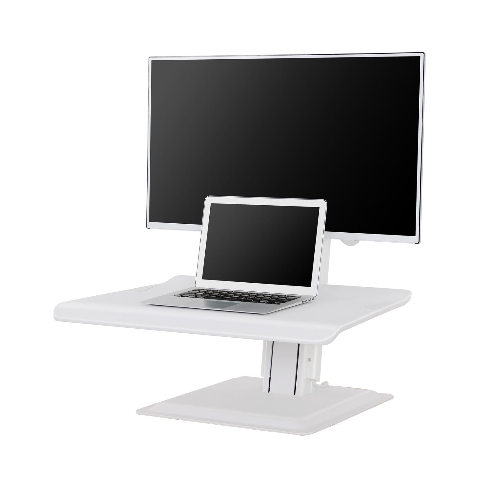 Free Standing Screen Sit Stand 22"-32" up to 11kg - white