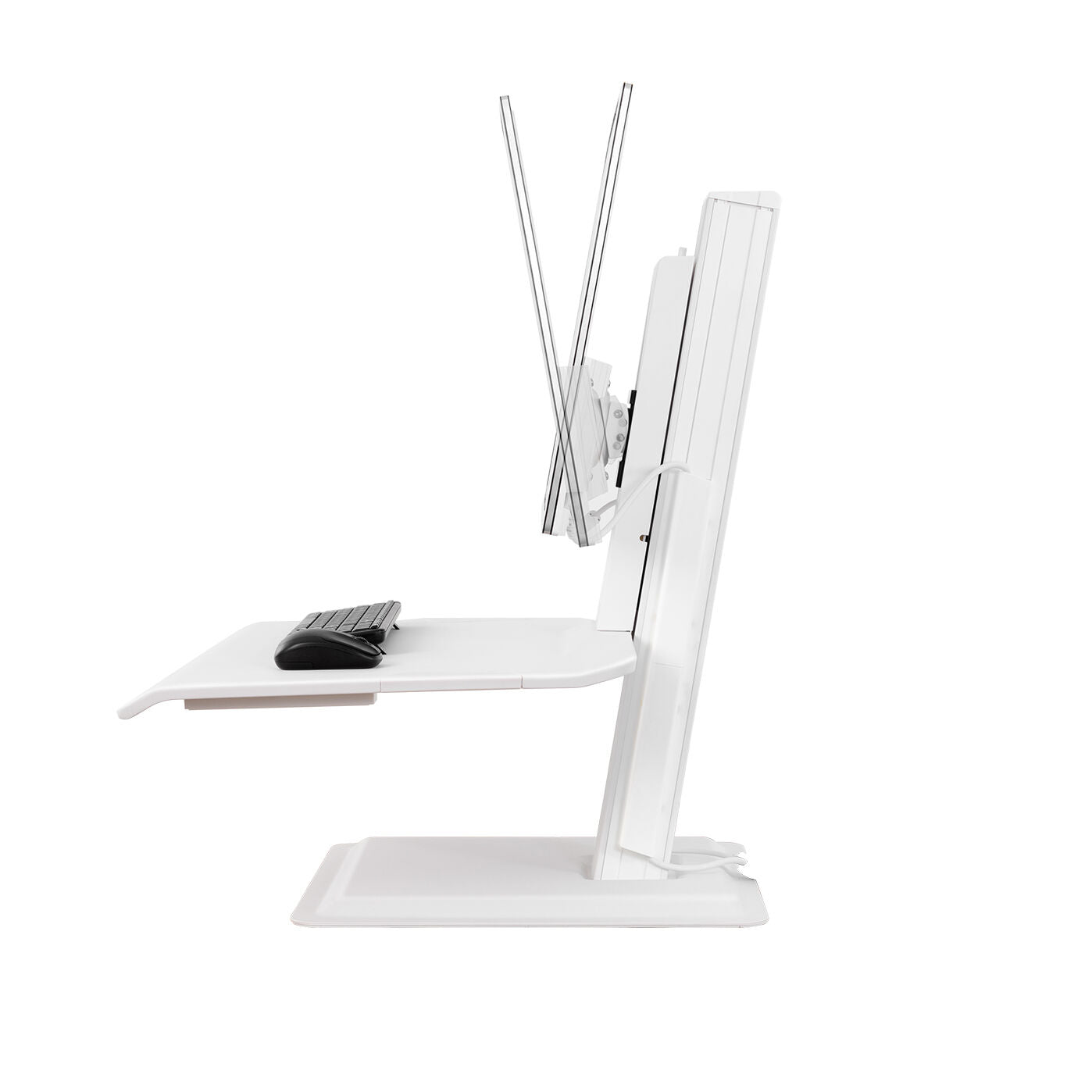 Free Standing Screen Sit Stand 22"-32" up to 11kg - white