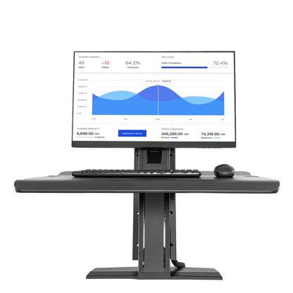 Work station Standing Screen Sit Stand 22"-32"" up to 11kg - black