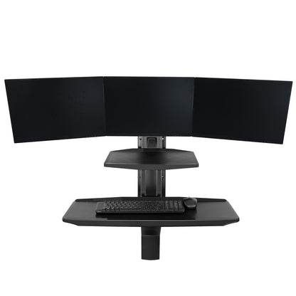 Work station Standing TRIPLE Screen Sit Stand 19-24" up to 11kg