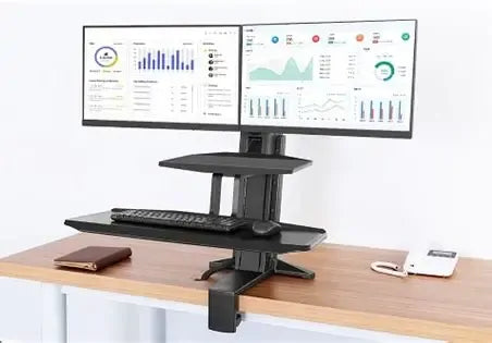 Work station Standing TRIPLE Screen Sit Stand 19-24" up to 11kg