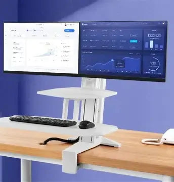 Work station Standing TRIPLE Screen Sit Stand 19-24" up to 11kg