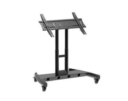 Steel TV Mobile Cart Reduced Height Tilting mobile Touch Screen Stand - T104xs