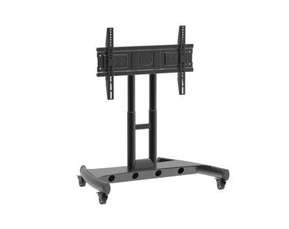 Steel TV Mobile Cart Reduced Height Tilting mobile Touch Screen Stand - T104xs