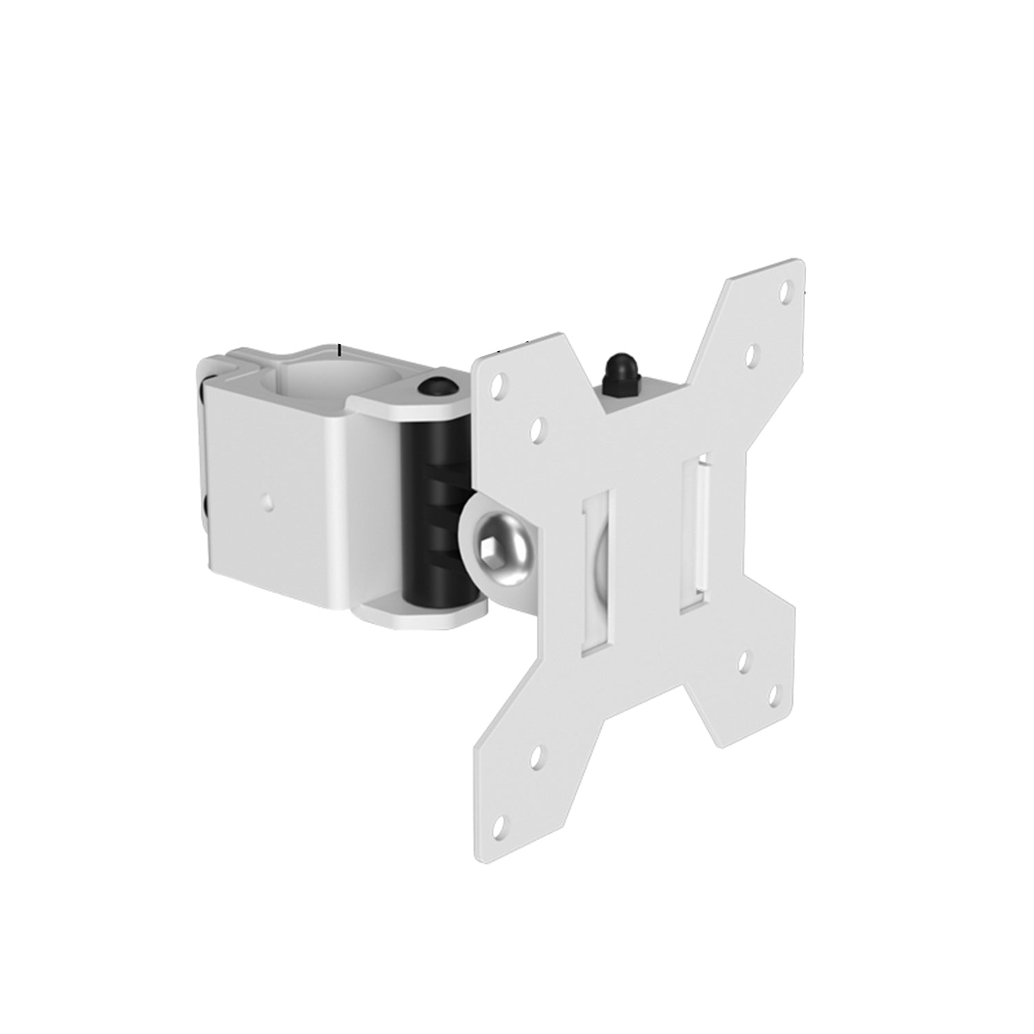 TV Monitor floor mobile stand Mount Bracket white marble base Gas Arm Shelf